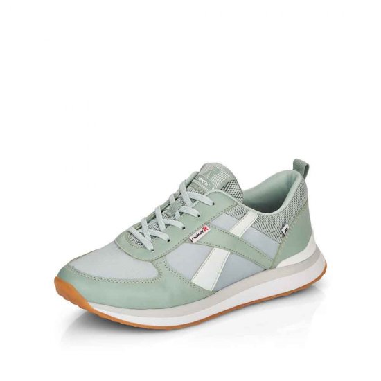 Rieker EVOLUTION Women's shoes | Style 42502 Athletic Lace-up Green - Click Image to Close