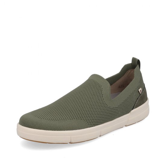 Rieker EVOLUTION Men's shoes | Style 07106 Athletic Slip-on Green - Click Image to Close