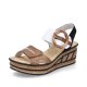 Rieker Women's sandals | Style 68176 Dress Sandal Beige Combination