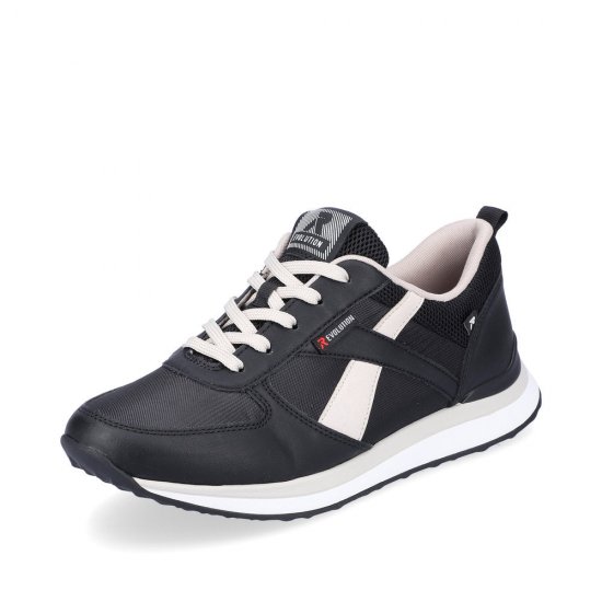 Rieker EVOLUTION Women's shoes | Style 42502 Athletic Lace-up Black Combination - Click Image to Close