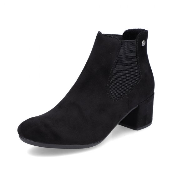 Rieker Textile Women's short boots| 70284 Ankle Boots Black - Click Image to Close