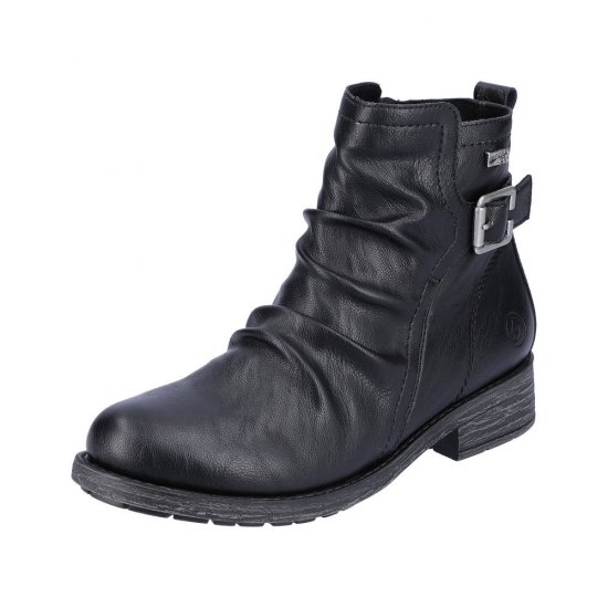 Remonte Synthetic Material Women's mid height boots| D8082 Mid-height Boots Black - Click Image to Close