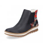 Rieker Synthetic leather Women's Short Boots| Z8689 Ankle Boots Black Combination