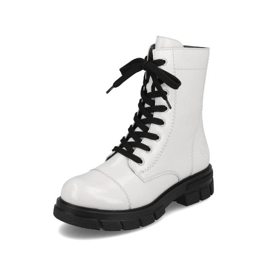 Rieker Synthetic Material Women's short boots| Z9122-00 Ankle Boots White - Click Image to Close