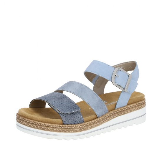 Remonte Women's sandals | Style D0Q55 Casual Sandal Blue - Click Image to Close