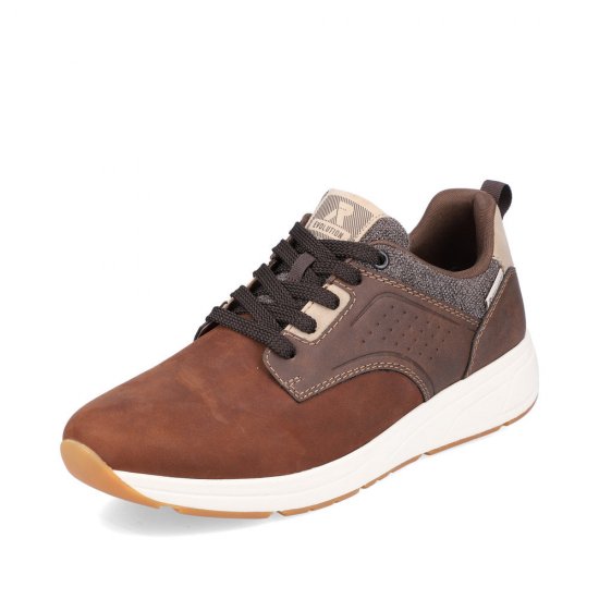 Rieker EVOLUTION Synthetic leather Men's shoes| 07005 Brown - Click Image to Close