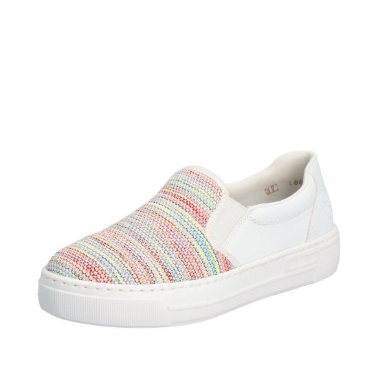 Rieker Women's shoes | Style L8854 Casual Slip-on Multi - Click Image to Close