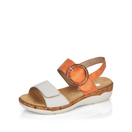 Remonte Women's sandals | Style R6853 Casual Sandal Orange - Click Image to Close