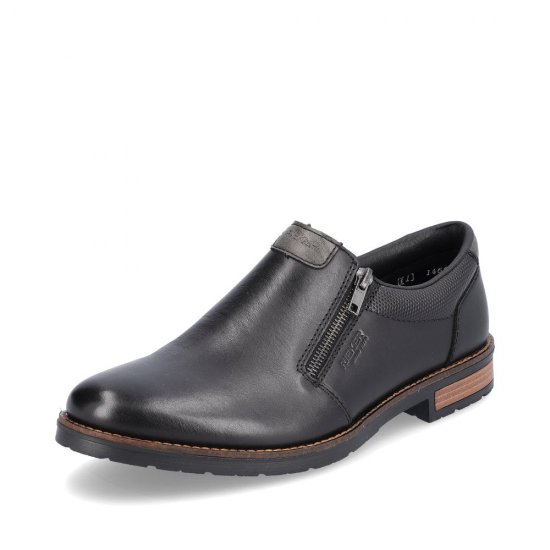 Rieker Men's shoes | Style 14661 Dress Zipper Black - Click Image to Close