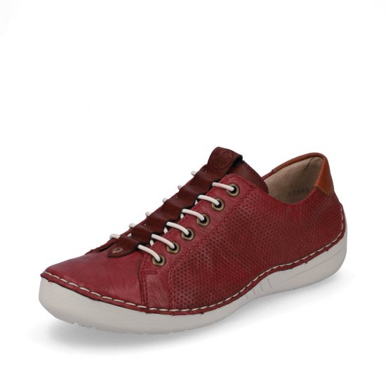 Rieker Women's shoes | Style 52585 Casual Slip-on Red - Click Image to Close