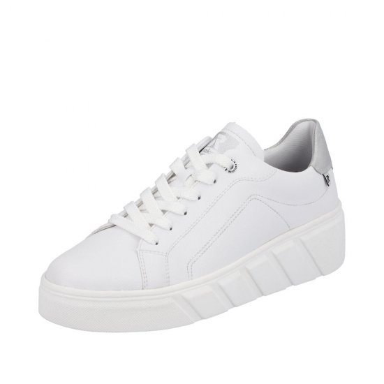 Rieker EVOLUTION Women's shoes | Style W0501 Athletic Lace-up White - Click Image to Close