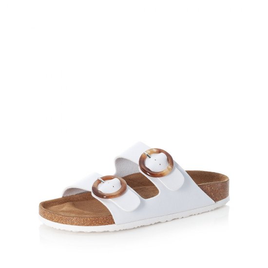 Rieker Women's sandals | Style V9370 Casual Mule White - Click Image to Close