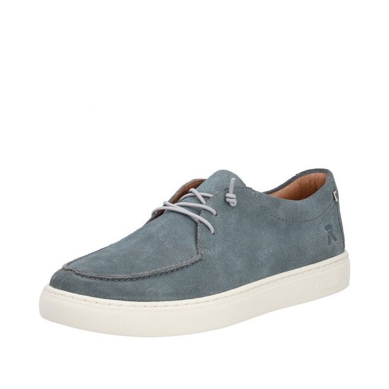 Rieker EVOLUTION Men's shoes | Style U0702 Casual Lace-up Blue - Click Image to Close