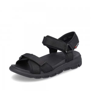 Rieker EVOLUTION Women's sandals | Style V8401 Athletic Trekking Black