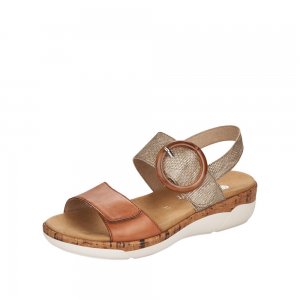 Remonte Women's sandals | Style R6853 Casual Sandal Metallic