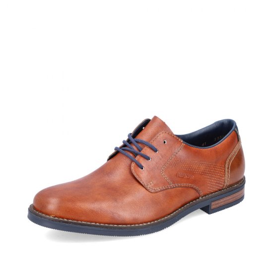 Rieker Men's shoes | Style 13516 Dress Lace-up Brown - Click Image to Close