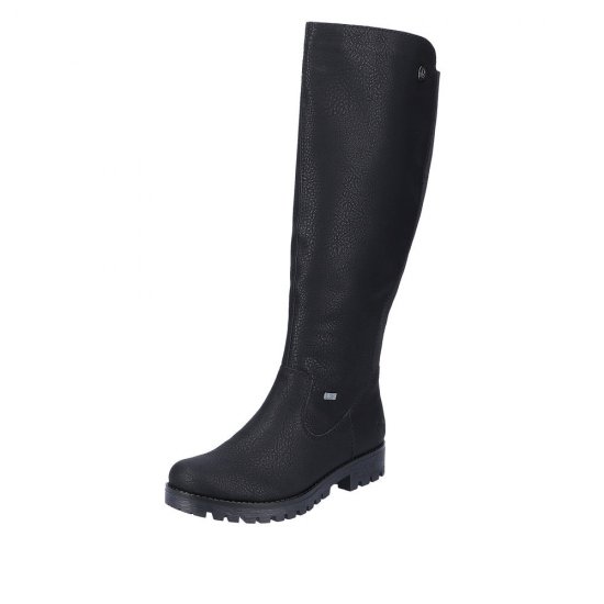 Rieker Synthetic Material Women's' Tall Boots| 78554 Tall Boots Black - Click Image to Close